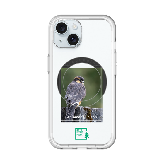 スリムプロテクションプレミアムケース with MagSafe［ Green Future Project - Aplomado Falcon ］