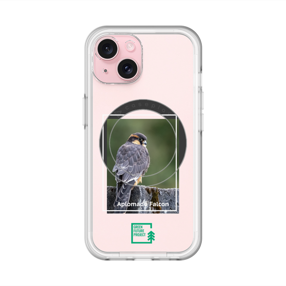 スリムプロテクションプレミアムケース with MagSafe［ Green Future Project - Aplomado Falcon ］