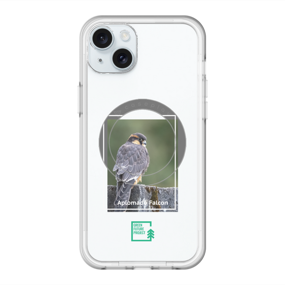 スリムプロテクションプレミアムケース with MagSafe［ Green Future Project - Aplomado Falcon ］