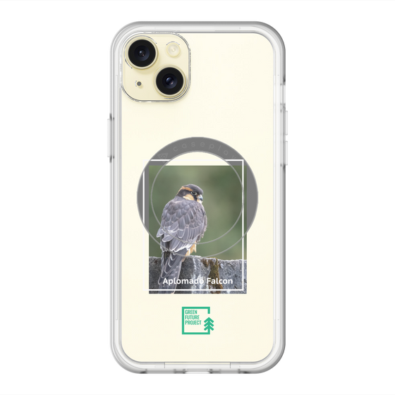スリムプロテクションプレミアムケース with MagSafe［ Green Future Project - Aplomado Falcon ］