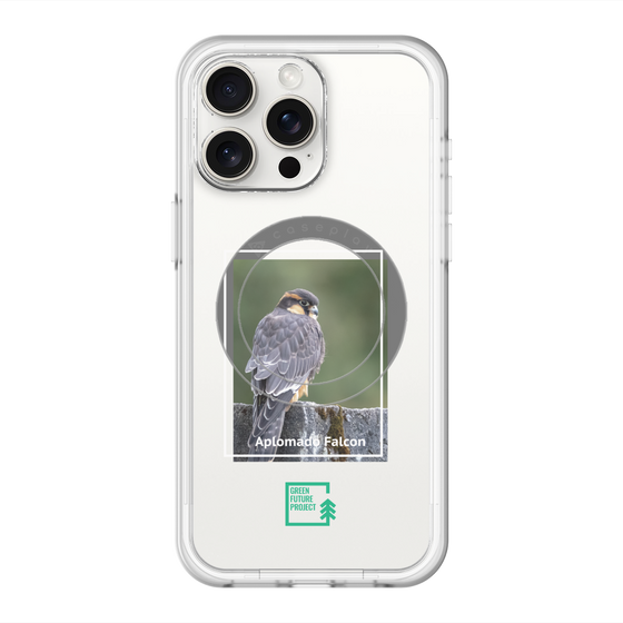 スリムプロテクションプレミアムケース with MagSafe［ Green Future Project - Aplomado Falcon ］