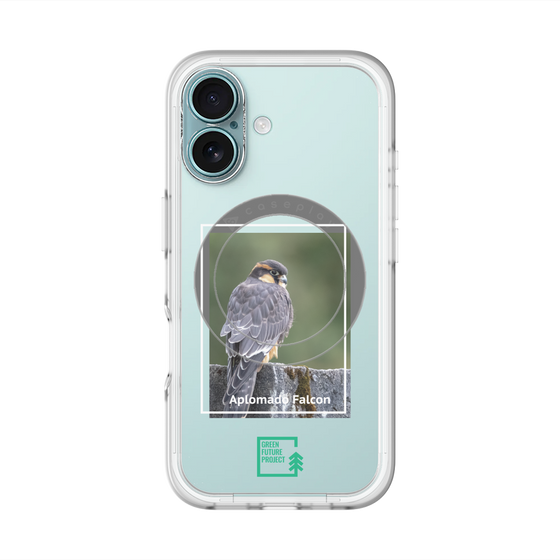 スリムプロテクションプレミアムケース with MagSafe［ Green Future Project - Aplomado Falcon ］