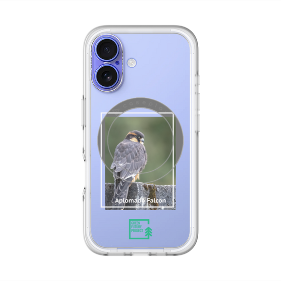 スリムプロテクションプレミアムケース with MagSafe［ Green Future Project - Aplomado Falcon ］
