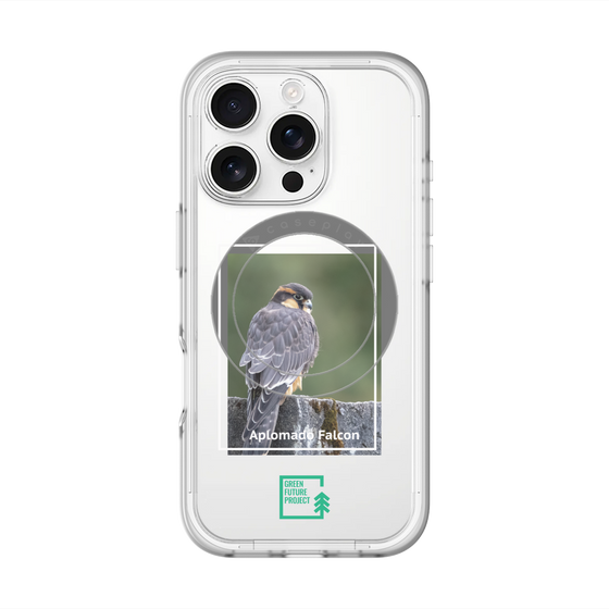 スリムプロテクションプレミアムケース with MagSafe［ Green Future Project - Aplomado Falcon ］