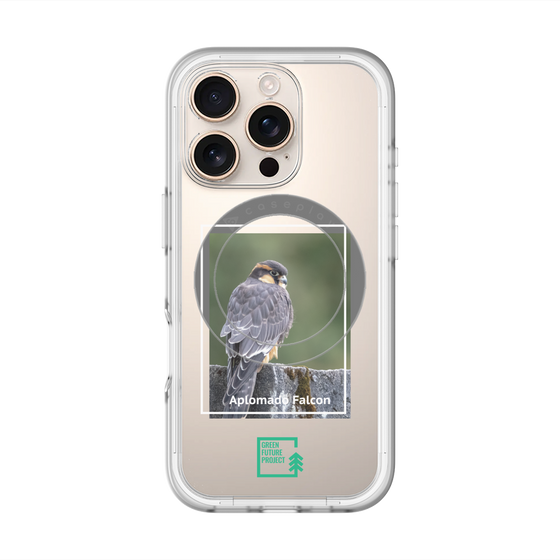 スリムプロテクションプレミアムケース with MagSafe［ Green Future Project - Aplomado Falcon ］