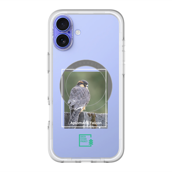 スリムプロテクションプレミアムケース with MagSafe［ Green Future Project - Aplomado Falcon ］