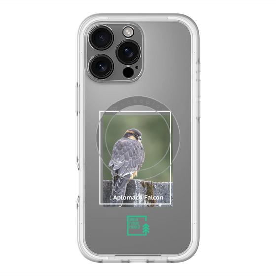 スリムプロテクションプレミアムケース with MagSafe［ Green Future Project - Aplomado Falcon ］