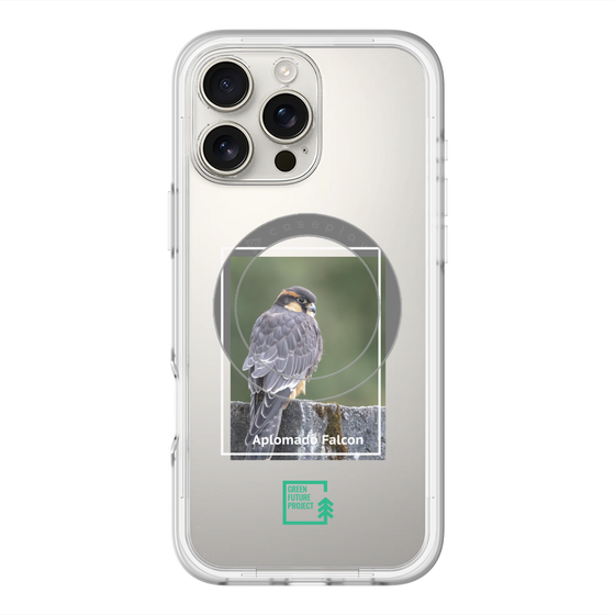スリムプロテクションプレミアムケース with MagSafe［ Green Future Project - Aplomado Falcon ］