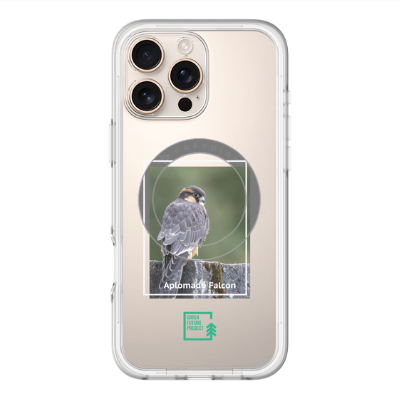 スリムプロテクションプレミアムケース with MagSafe［ Green Future Project - Aplomado Falcon ］