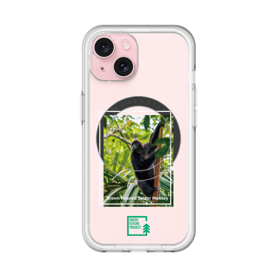 スリムプロテクションプレミアムケース with MagSafe［ Green Future Project - Brown-headed Spider Monkey ］