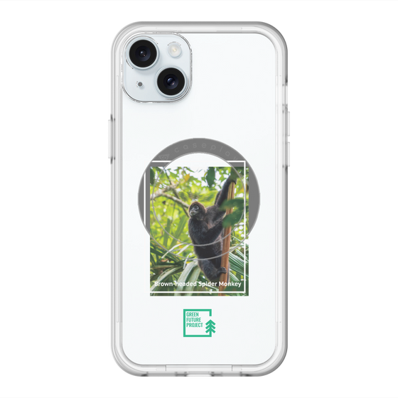 スリムプロテクションプレミアムケース with MagSafe［ Green Future Project - Brown-headed Spider Monkey ］