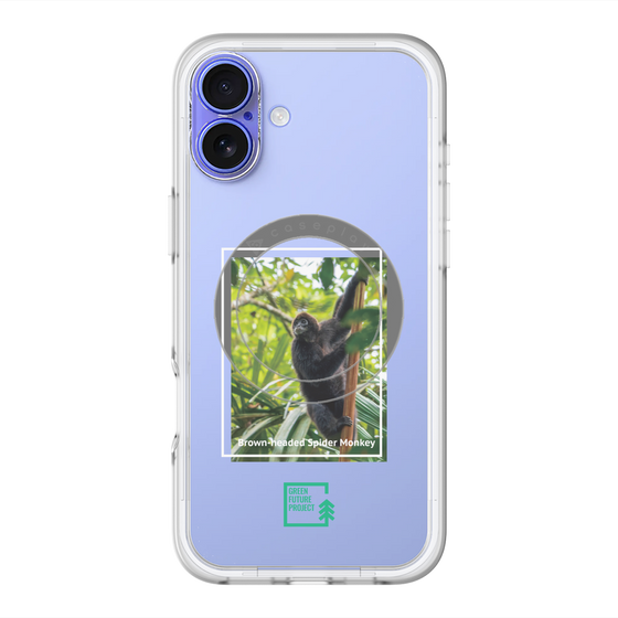 スリムプロテクションプレミアムケース with MagSafe［ Green Future Project - Brown-headed Spider Monkey ］