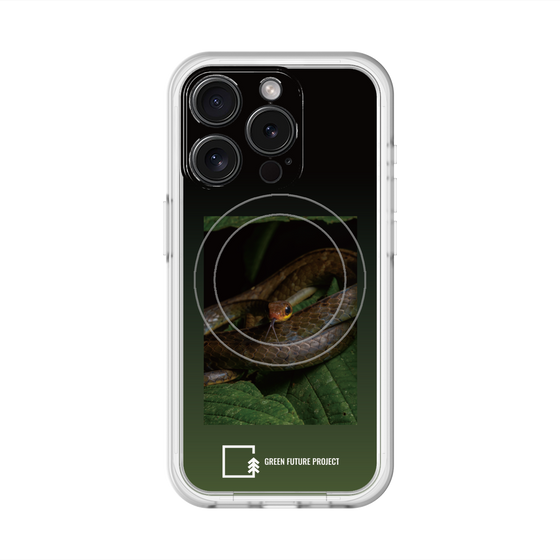スリムプロテクションプレミアムケース with MagSafe［ Green Future Project - Chironius ］
