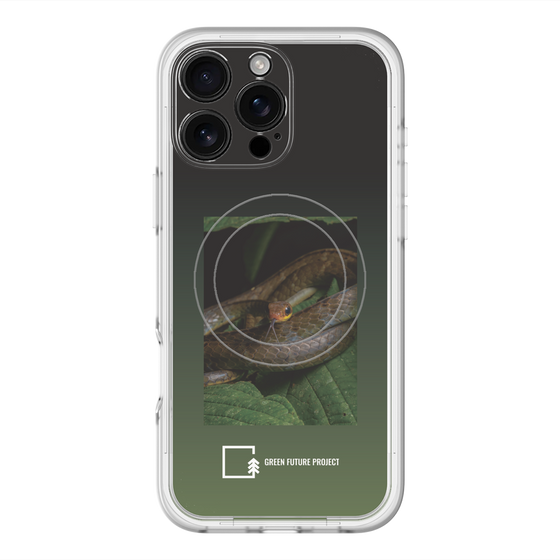 スリムプロテクションプレミアムケース with MagSafe［ Green Future Project - Chironius ］
