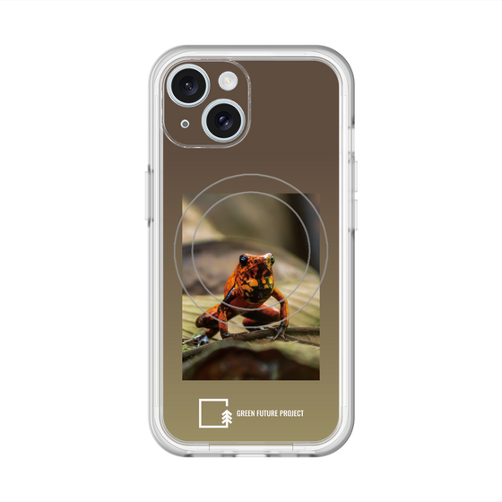 スリムプロテクションプレミアムケース with MagSafe［ Green Future Project - Poison-dart Frogs ］