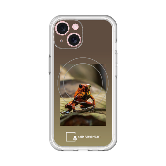 スリムプロテクションプレミアムケース with MagSafe［ Green Future Project - Poison-dart Frogs ］
