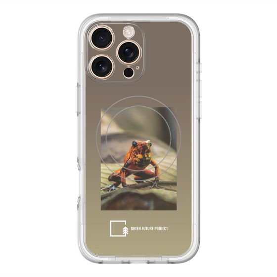 スリムプロテクションプレミアムケース with MagSafe［ Green Future Project - Poison-dart Frogs ］