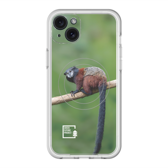 スリムプロテクションプレミアムケース with MagSafe［ Green Future Project - Saddle-backTamarin ］