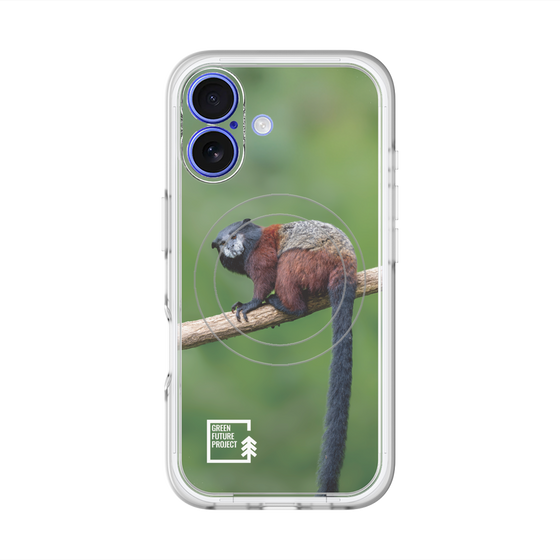 スリムプロテクションプレミアムケース with MagSafe［ Green Future Project - Saddle-backTamarin ］