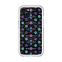 スリムプロテクションプレミアムケース with MagSafe［ LANVIN en Bleu - Flower pattern ］