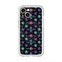 スリムプロテクションプレミアムケース with MagSafe［ LANVIN en Bleu - Flower pattern ］