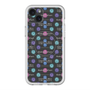 スリムプロテクションプレミアムケース with MagSafe［ LANVIN en Bleu - Flower pattern ］