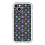 スリムプロテクションプレミアムケース with MagSafe［ LANVIN en Bleu - Flower pattern ］