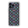 スリムプロテクションプレミアムケース with MagSafe［ LANVIN en Bleu - Flower pattern ］