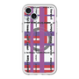 スリムプロテクションプレミアムケース with MagSafe［ LANVIN en Bleu - Plaid ］