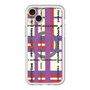 スリムプロテクションプレミアムケース with MagSafe［ LANVIN en Bleu - Plaid ］