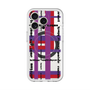 スリムプロテクションプレミアムケース with MagSafe［ LANVIN en Bleu - Plaid ］