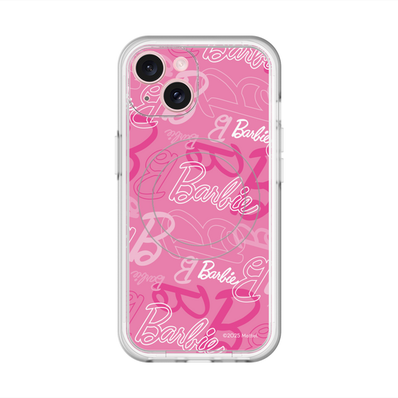 スリムプロテクションプレミアムケース with MagSafe［ Barbie - ロゴパターン1 ］