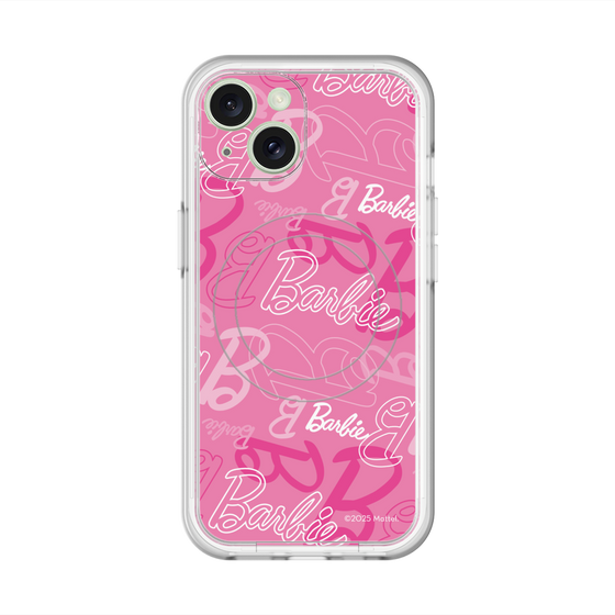 スリムプロテクションプレミアムケース with MagSafe［ Barbie - ロゴパターン1 ］