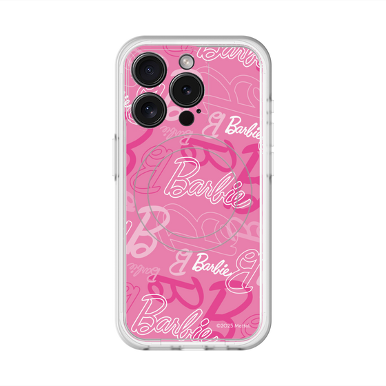スリムプロテクションプレミアムケース with MagSafe［ Barbie - ロゴパターン1 ］