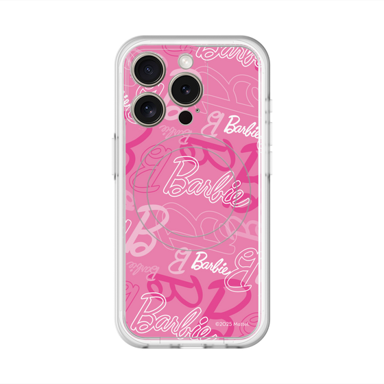 スリムプロテクションプレミアムケース with MagSafe［ Barbie - ロゴパターン1 ］