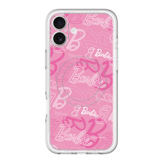 スリムプロテクションプレミアムケース with MagSafe［ Barbie - ロゴパターン1 ］