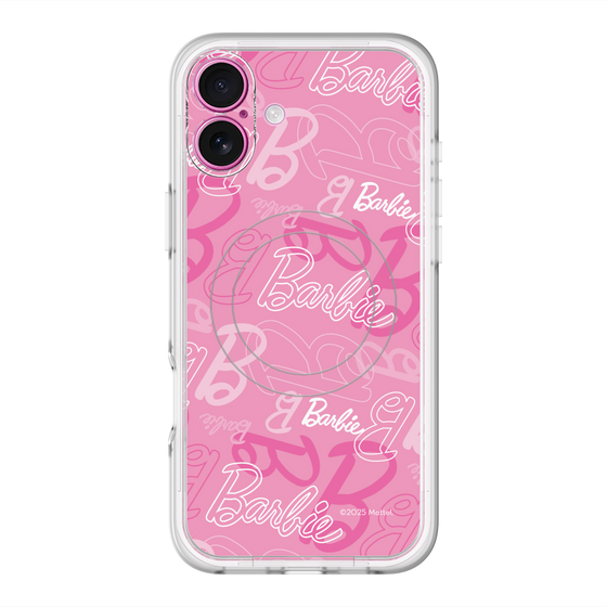 スリムプロテクションプレミアムケース with MagSafe［ Barbie - ロゴパターン1 ］