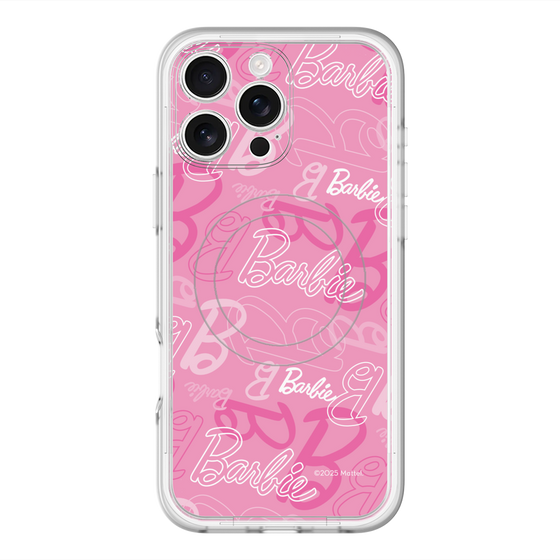 スリムプロテクションプレミアムケース with MagSafe［ Barbie - ロゴパターン1 ］