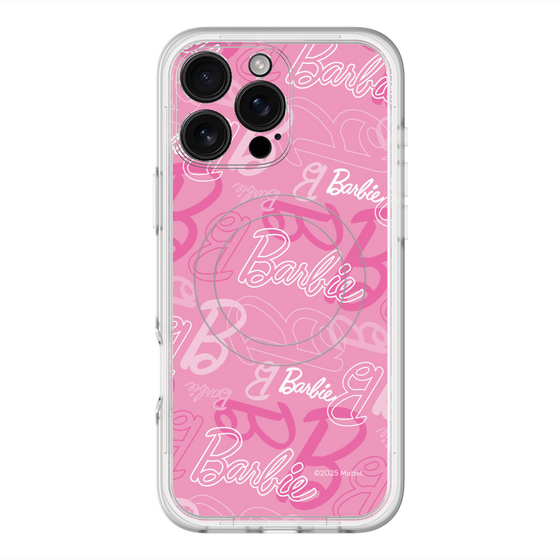 スリムプロテクションプレミアムケース with MagSafe［ Barbie - ロゴパターン1 ］