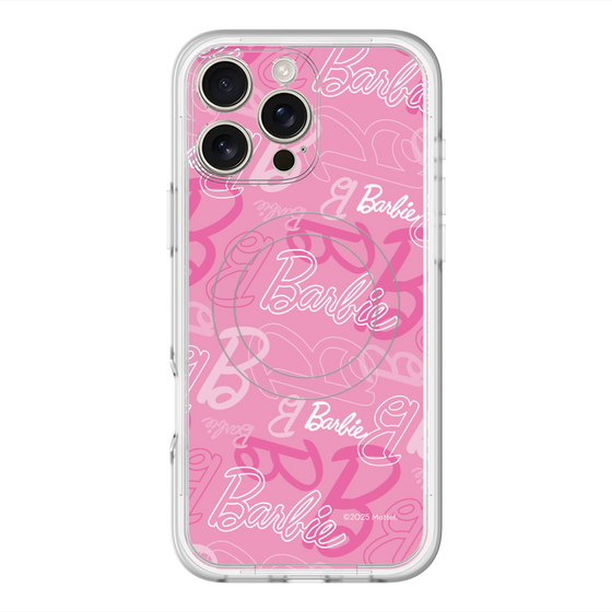 スリムプロテクションプレミアムケース with MagSafe［ Barbie - ロゴパターン1 ］