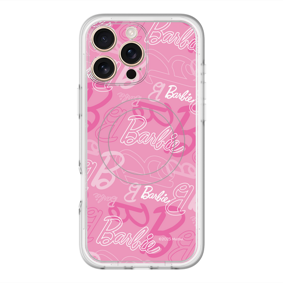スリムプロテクションプレミアムケース with MagSafe［ Barbie - ロゴパターン1 ］