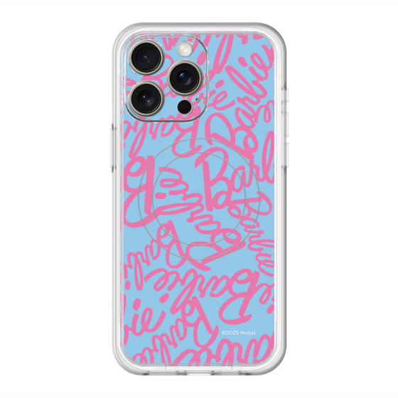 スリムプロテクションプレミアムケース with MagSafe［ Barbie - ロゴパターン2 ］