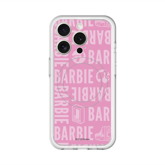スリムプロテクションプレミアムケース with MagSafe［ Barbie - ロゴパターン3 ］