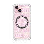 スリムプロテクションプレミアムケース with MagSafe［ Barbie - ロゴパターン3 - クリア ］