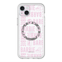 スリムプロテクションプレミアムケース with MagSafe［ Barbie - ロゴパターン3 - クリア ］