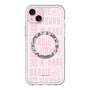 スリムプロテクションプレミアムケース with MagSafe［ Barbie - ロゴパターン3 - クリア ］