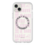スリムプロテクションプレミアムケース with MagSafe［ Barbie - ロゴパターン3 - クリア ］