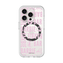スリムプロテクションプレミアムケース with MagSafe［ Barbie - ロゴパターン3 - クリア ］