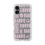 スリムプロテクションプレミアムケース with MagSafe［ Barbie - ロゴパターン3 - クリア ］