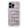 スリムプロテクションプレミアムケース with MagSafe［ Barbie - ロゴパターン3 - クリア ］